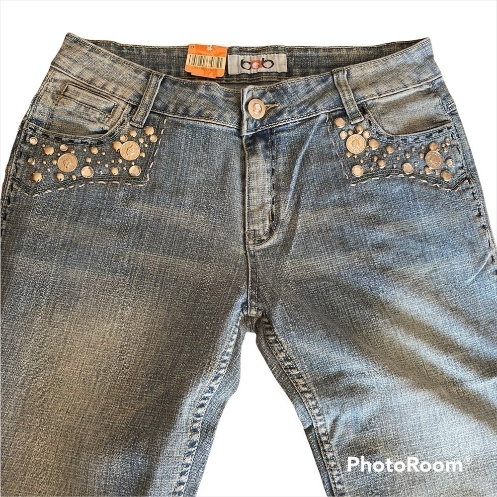 BQB WOMEN'S JEANS SIZE 9(JUNIORS) BLUE DENIM  NEW WITH TAGS